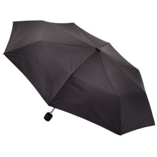 totes Manual Backpack Umbrella with Mesh Case   Black