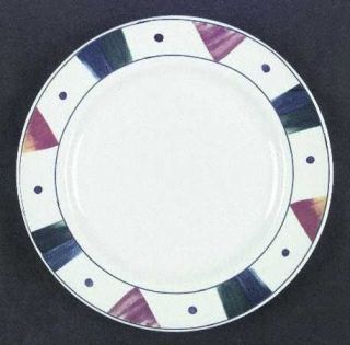 Sakura Brushstrokes Dinner Plate, Fine China Dinnerware   Stoneware,Blue Lines &