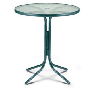 Telescope Casual 36 in. Round Glass Top Patio Bar Height Dining Table   5205
