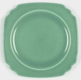 Homer Laughlin  Riviera Green Luncheon Plate, Fine China Dinnerware   Century Sh