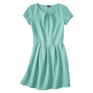 Merona Womens Textured Cap Sleeve Shift Dress   Sunglow Green   XXL