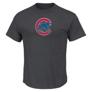 MLB Mens Chicago Cubs Crew Neck T Shirt   Grey (M)