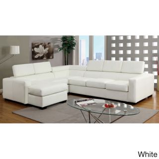 Essen Bonded Leather Upholstered Sectional Sofa