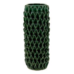 Urban Trends Collection Green Ceramic Vase (8 inches deep x 20 inches highDoes not hold water UPC: 877101780267 CeramicSize: 8 inches deep x 20 inches highDoes not hold water UPC: 877101780267)