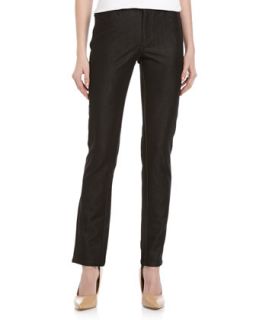 Ponte Band Skinny Jeans, Black