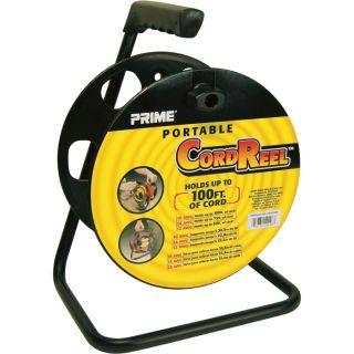 Prime Wire & Cable Portable Cord Reel with Metal Stand   Model CR003000