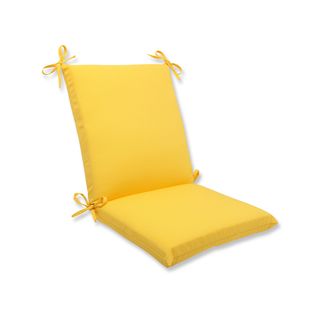 Pillow Perfect Outdoor Yellow Squared Corners Chair Cushion (YellowClosure: Sewn Seam ClosureEdging: Knife EdgeUV Protection: Yes Weather Resistant: Yes Care instructions: Spot Clean or Hand Wash Fabric with Mild Detergent. Dimensions (Seat Portion): 16.5