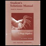 College Algebra Student Solution Manual