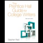 Prentice Hall Guide for College Writers, Brief   With Access