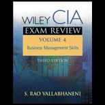 Wiley CIA Examination Rev.  Business Management Skills V4