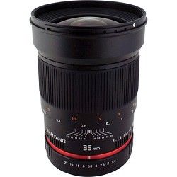 Samyang 35mm F1.4 Wide Angle UMC Lens for Nikon AE with Automatic Chip