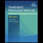 Treatment Resource Manual for Speech Language Pathology   Text