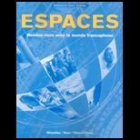 Espaces Workbook and Veido Manual and Lab Manual
