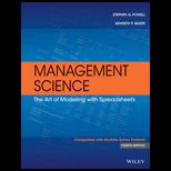 Management Science  The Art of Modeling with Spreadsheets