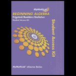 Beginning Algebra MyMathLab Access