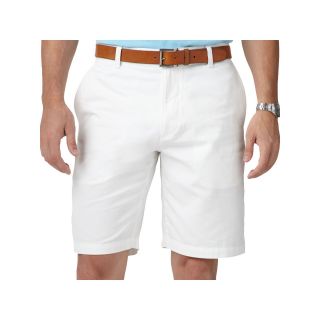 Dockers Flat Front Solid Short, White, Mens