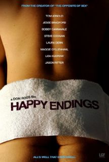 Happy Endings (Blue Title Text) Movie Poster