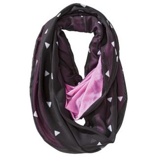 Mossimo Supply Co. Double Sided Triangle Print Infinity Scarf   Pink/Black