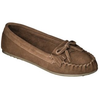 Womens Mossimo Supply Co. Genuine Suede Lark Moccasin   Brown 11