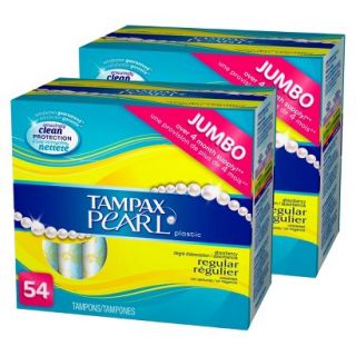 Tampax Pearl Regular, 54 count   2 pack