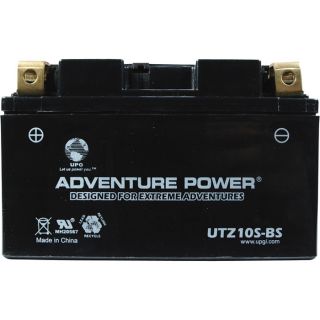UPG Dry Charge Motorcycle Battery   12V, 8.6 Amps, Model UTZ10S BS
