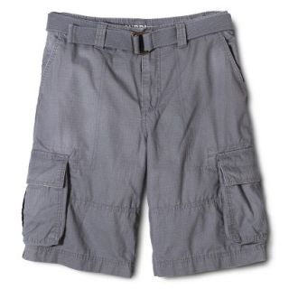 Mossimo Supply Co. Mens Rip Stop Belted Cargo Shorts   Nimbus Cloud 34