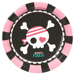 Pretty Pirates Party Dessert Plates