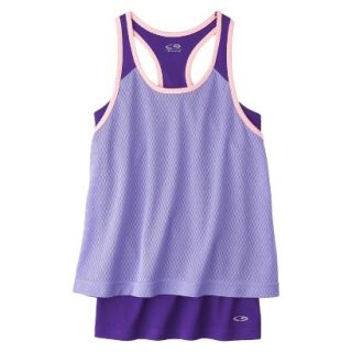 C9 by Champion Girls 2 Fer Fashion Tank Top   Lilac M