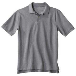 Mens Classic Fit Polo Shirt Heather Gray Grey L