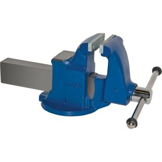 Yost Heavy Duty Industrial Machinist Bench Vise   Stationary Base, 5 Inch Jaw