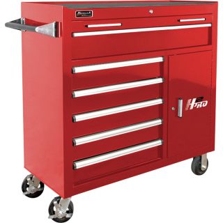 Homak H2PRO Series 41 Inch 6 Drawer Roller Tool Cabinet with 2 Compartment