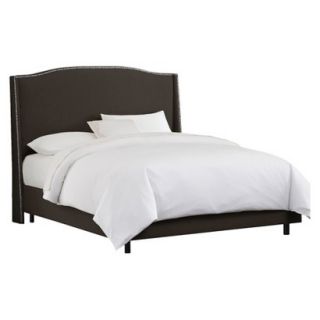 Skyline Full Bed: Skyline Furniture Palermo Nailbutton Wingback Linen Bed  