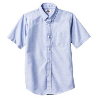 Dickies Boys Short Sleeve Oxford Shirt   Blue L