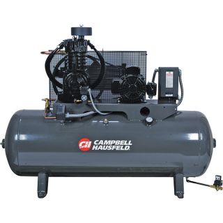 Campbell Hausfeld Fully Packaged Air Compressor   5 HP, 16.6 CFM @ 175 PSI, 230