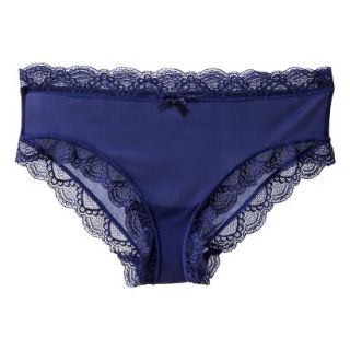 Gilligan & OMalley Womens Mesh Lace Trim Hipster   Oxygen Blue XS