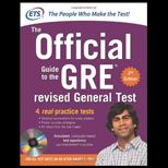 GRE The Official Guide to the Revised General Test with CD ROM (Canadian)