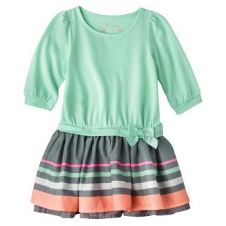 Cherokee Infant Toddler Girls Convertible Dress   Green 12 M