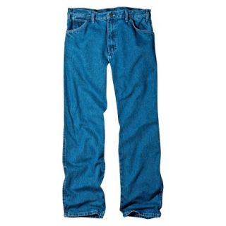 Dickies Mens Relaxed Fit Jean   Stone Washed Blue 34x34