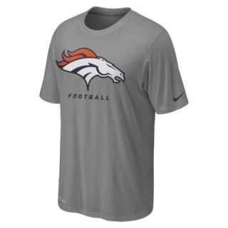 Nike Legend Elite Logo (NFL Denver Broncos) Mens Shirt   Grey Heather