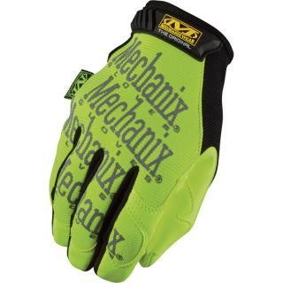 Mechanix Wear Safety Original Glove   Hi Vis Yellow, Small, Model SMG 91