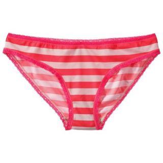 Xhilaration Juniors Lace Trim Bikini   Rosado Pink S