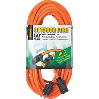 Prime Wire & Cable 125 Volt Outdoor Extension Cord   50ft., Model EC501630