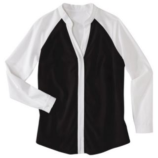 Liz Lange for Target Maternity Long Sleeve Shirt  Black/White XL
