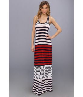 Michael Stars Parisian Stripe Maxi Dress Womens Dress (Navy)
