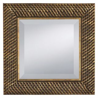 12 Wall Mirror: Prinz Wall Mirror Square   Gold (12X12)