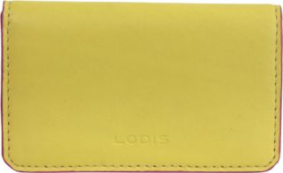 Womens Lodis Audrey Mini Card Case   Lemonade Yellow Business Card Cases