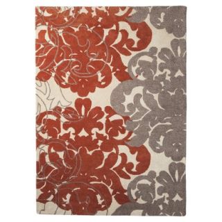 Threshold Exploded Damask Area Rug   Coral/Gray (7x10)