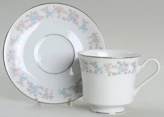 Fine China of Japan Montego Footed Cup & Saucer Set, Fine China Dinnerware   Flo