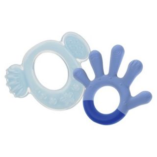 Nuby Softees Hard and Soft Teether Set   Boy (2 pack)
