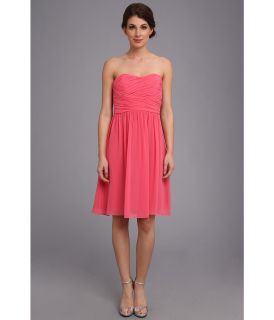 Donna Morgan Sarah Short Rouched Dress Womens Dress (Pink)